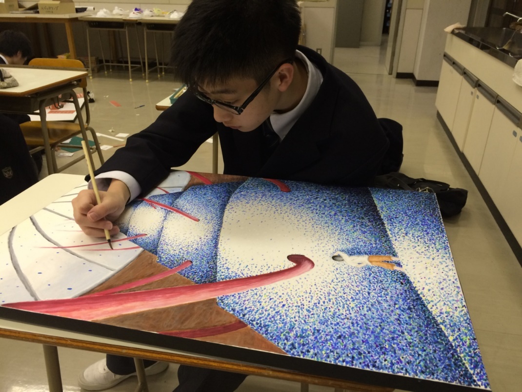 自由ケ丘高等学校 卒業制作展 美術部